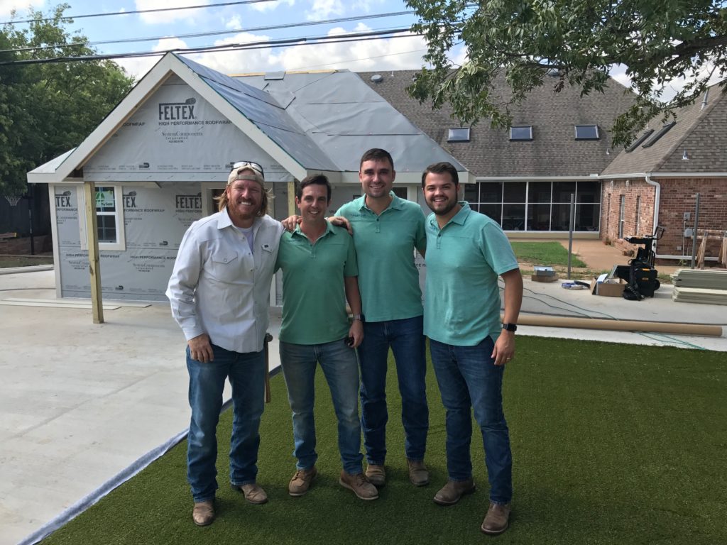 Chip Gaines pictured with George Berre, Nick Pavey, and Jason Delph