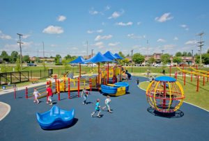 Miracle League Playground at McKnight Park | Playground Grass