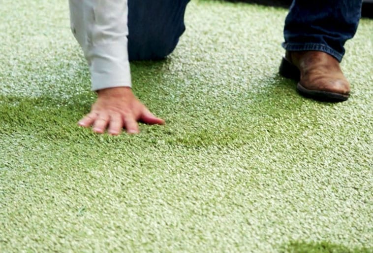 ForeverLawn Wichita Falls and Chip Gaines installing Playground Grass