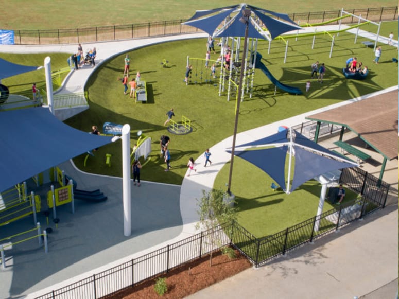 Mary’s Magical Place featuring Playground Grass® Ultra installed by Foreverlawn Tennessee